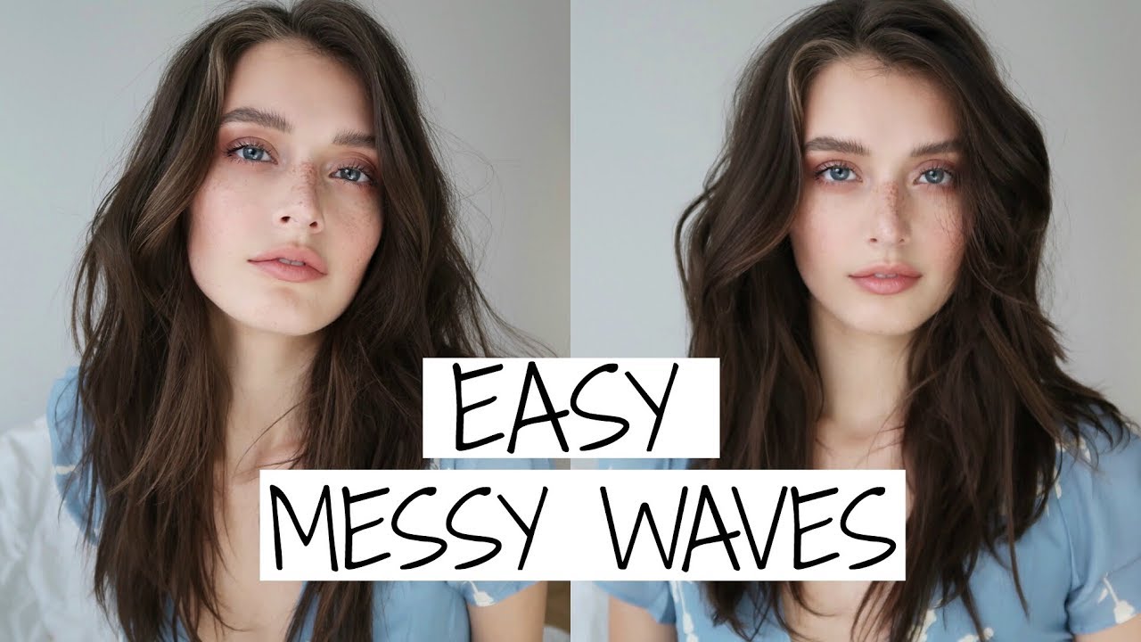 Quick and Easy 5 Minute Messy Waves Hair Tutorial